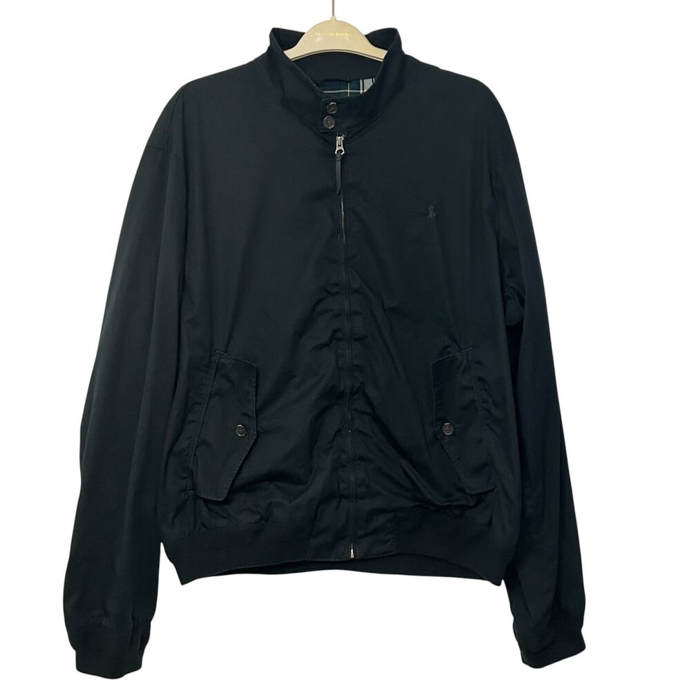 Polo Ralph Lauren Men's Black Harrington Bomber Jacket XXL